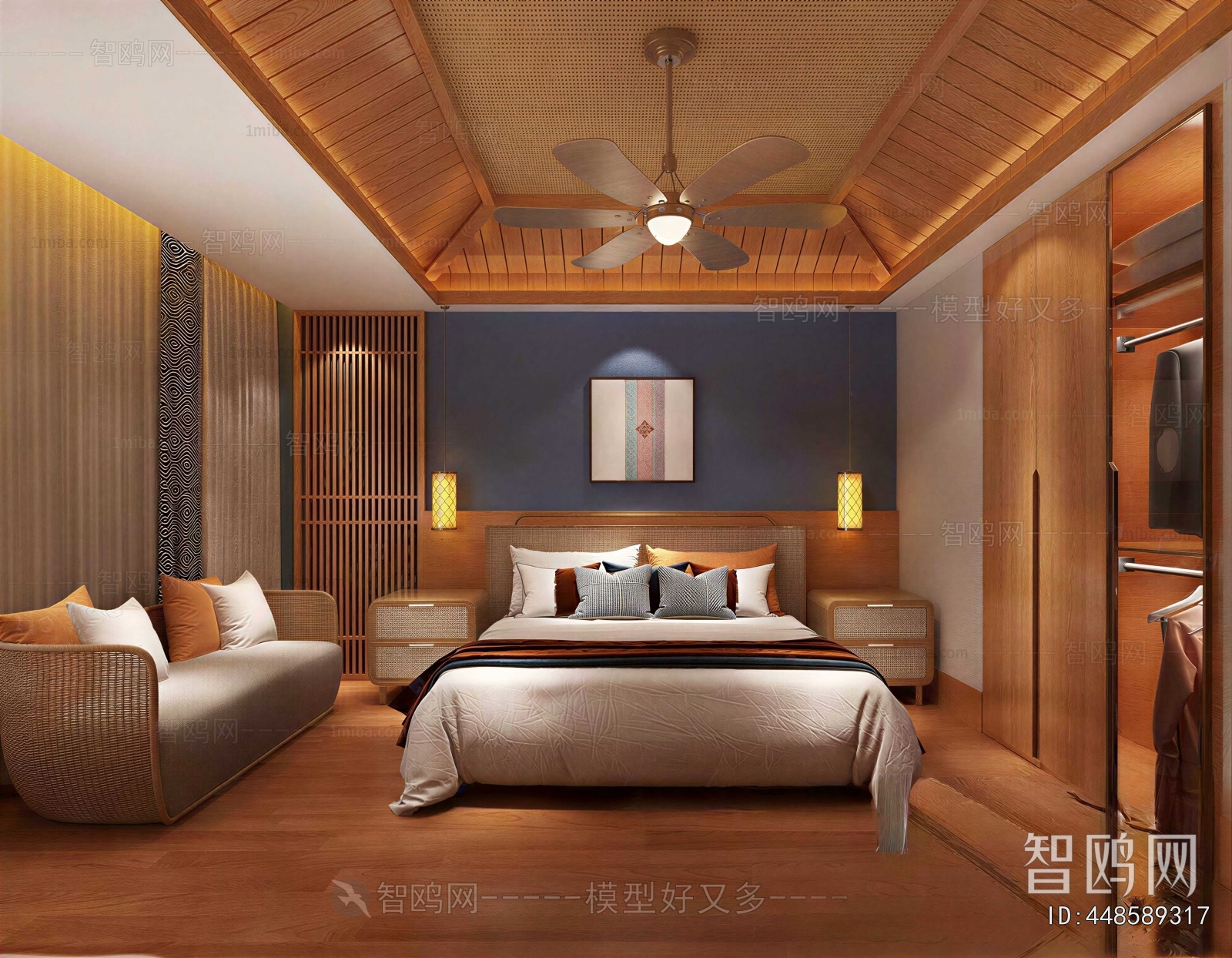 Southeast Asian Style Bedroom