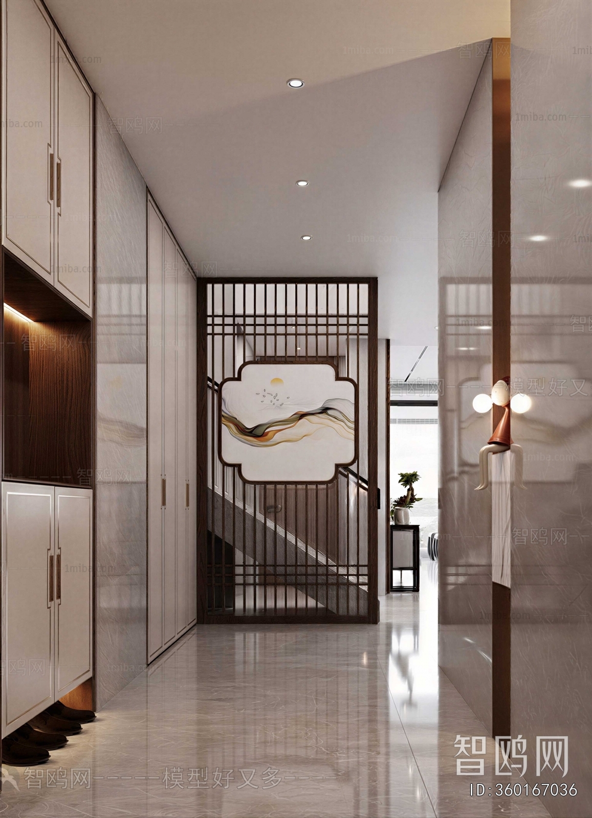 New Chinese Style Hallway