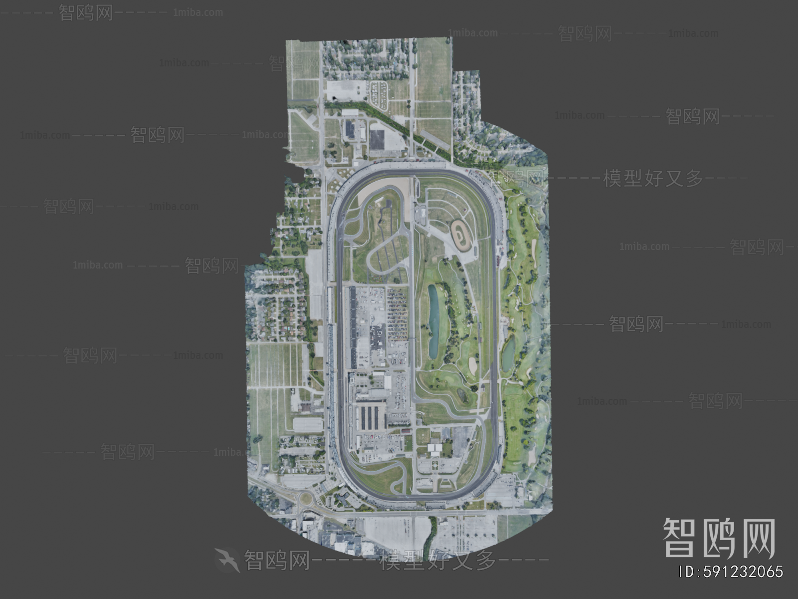 Modern Architectural Bird's-eye View Planning