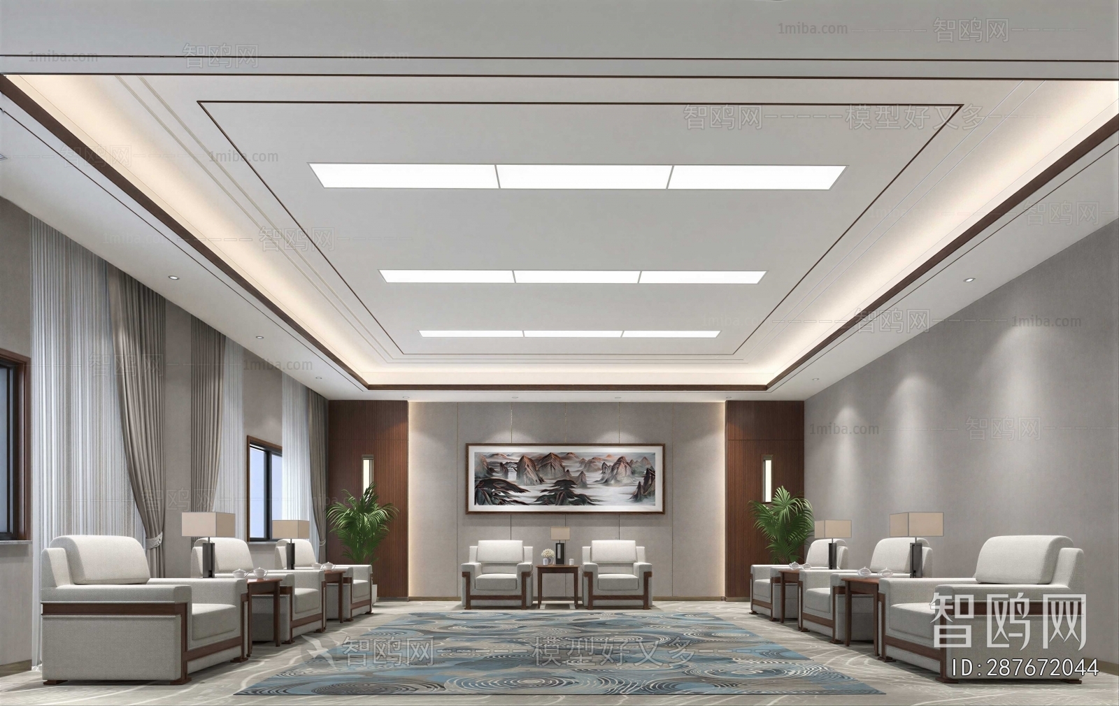 New Chinese Style Reception Room