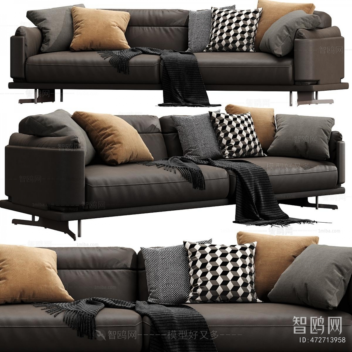 Modern Three-seat Sofa