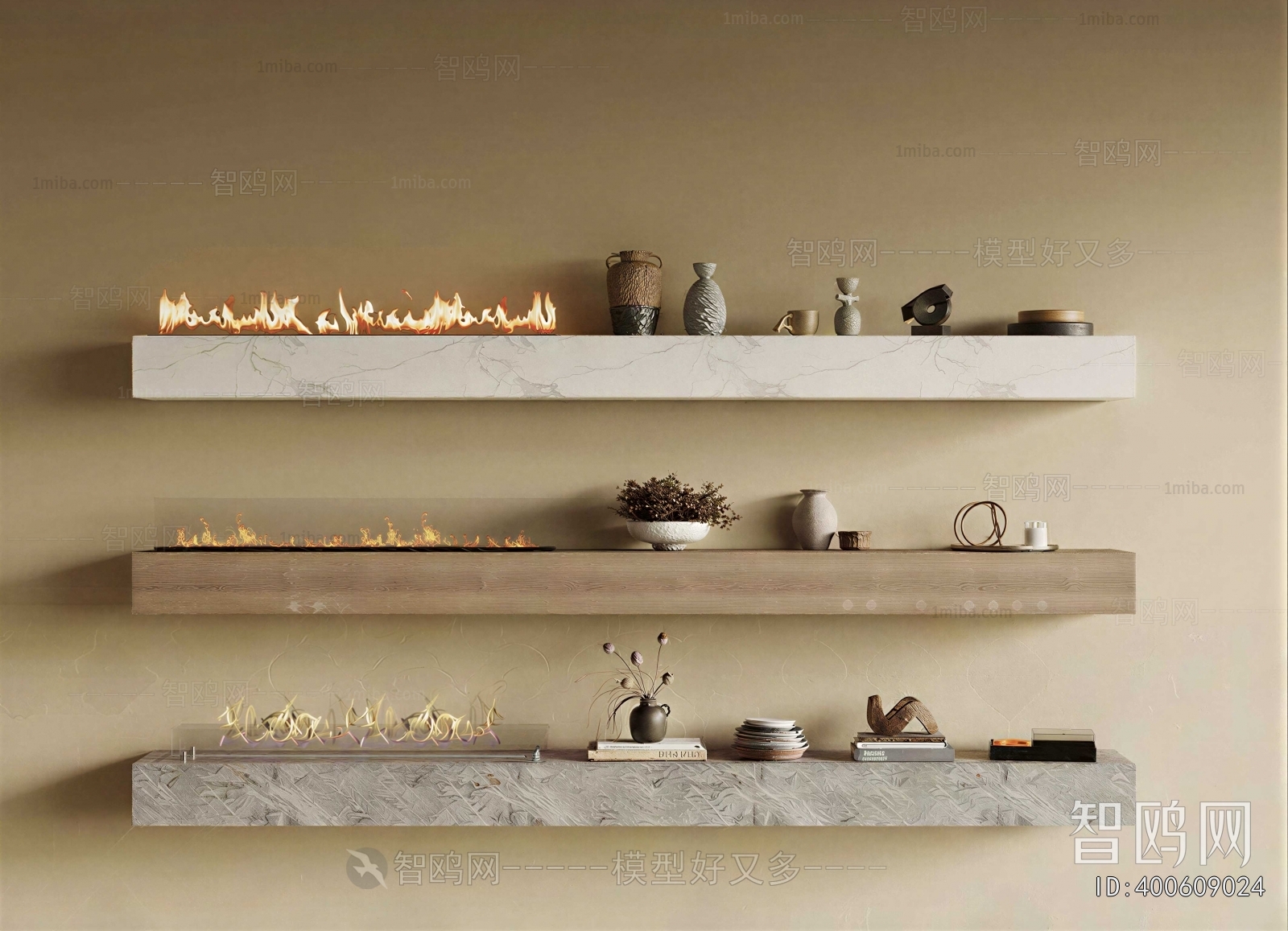 Modern Electronic Fireplace