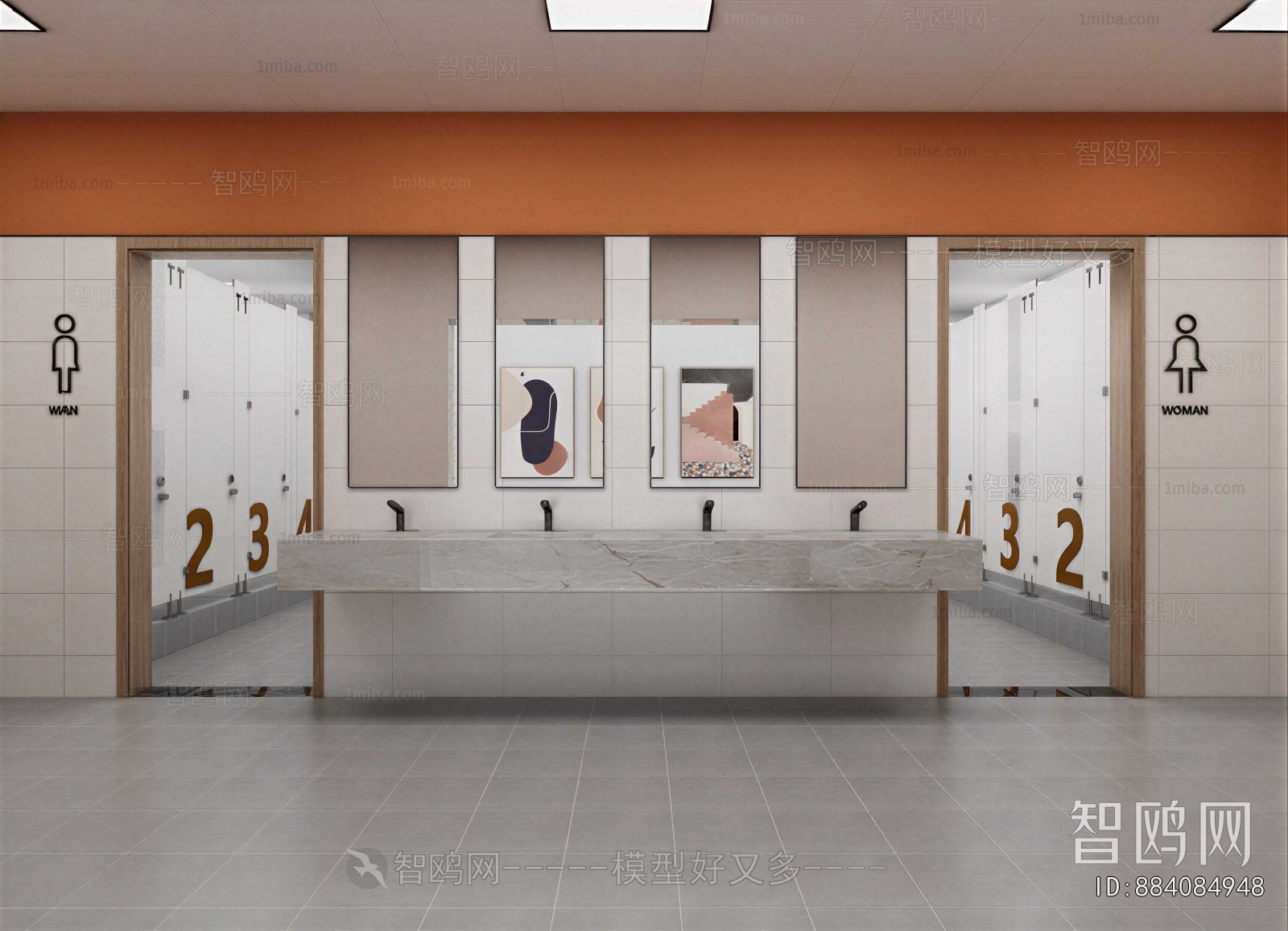 Modern Public Toilet