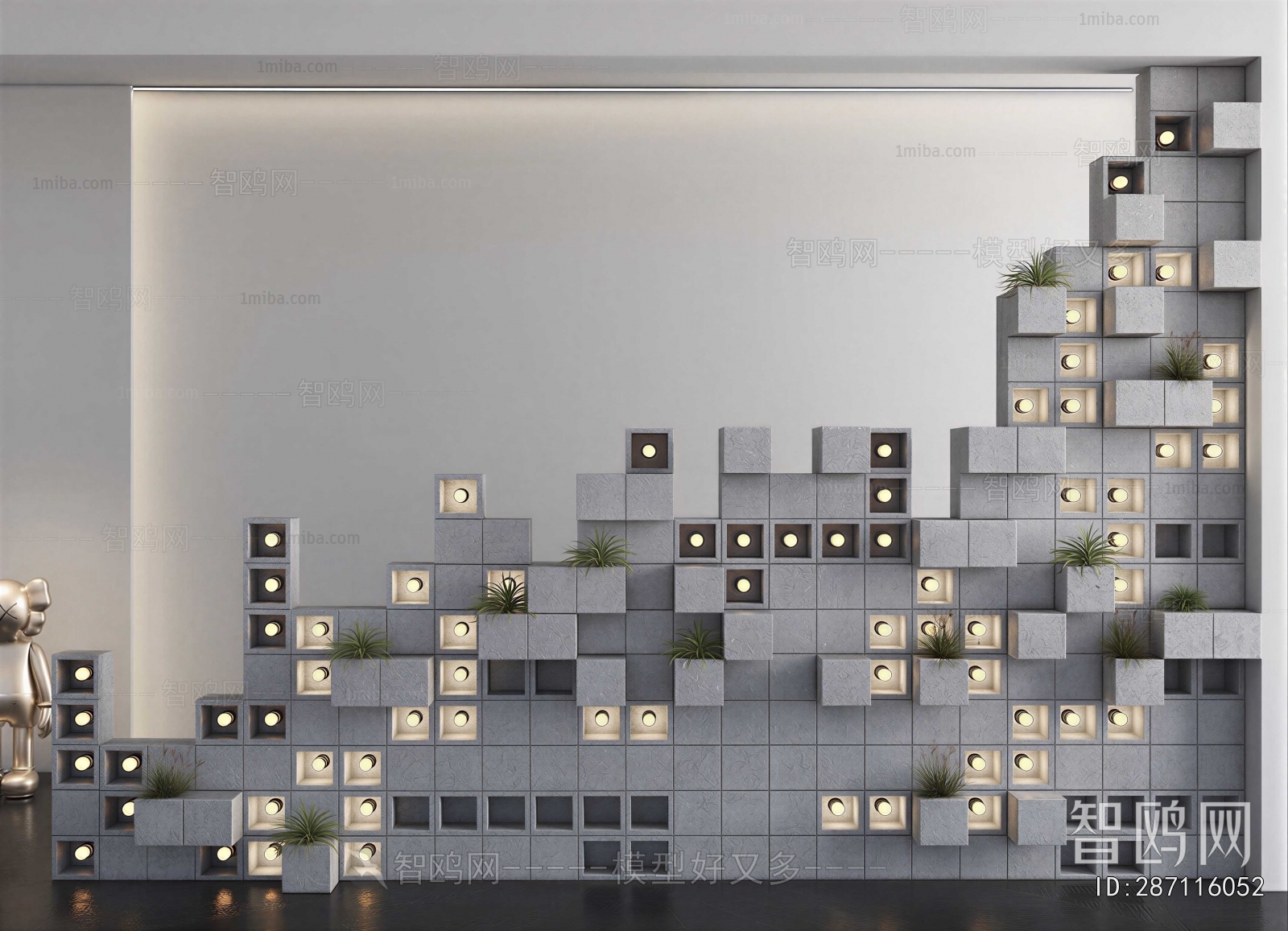 Modern Cement Brick Screen Partition