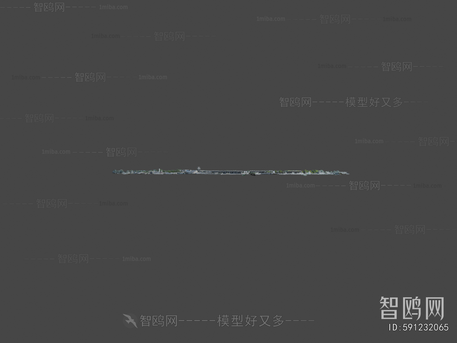 Modern Architectural Bird's-eye View Planning