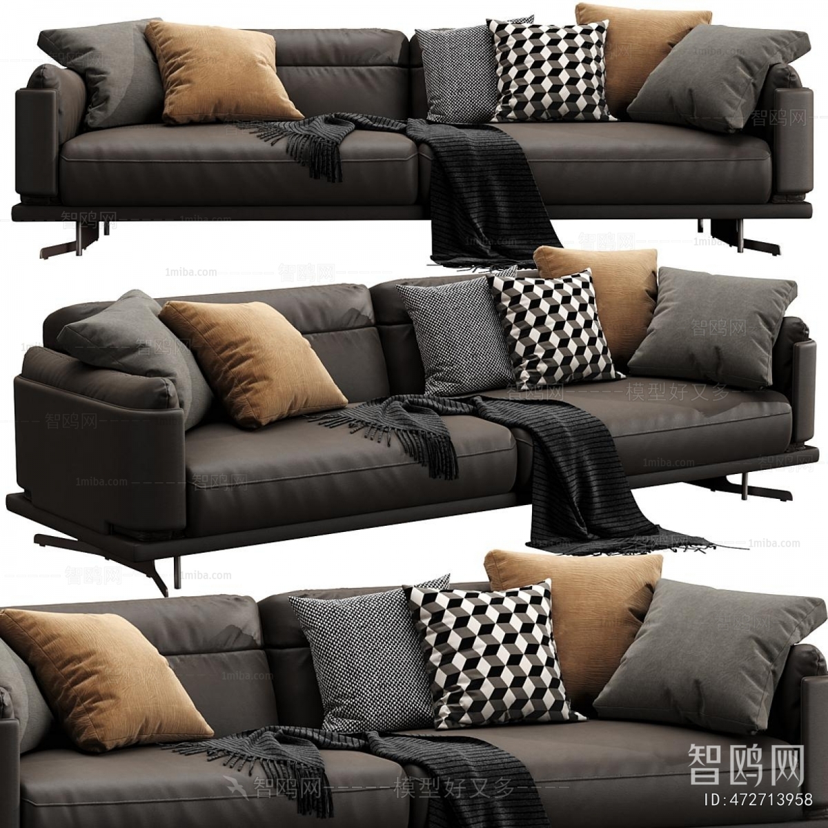 Modern Three-seat Sofa