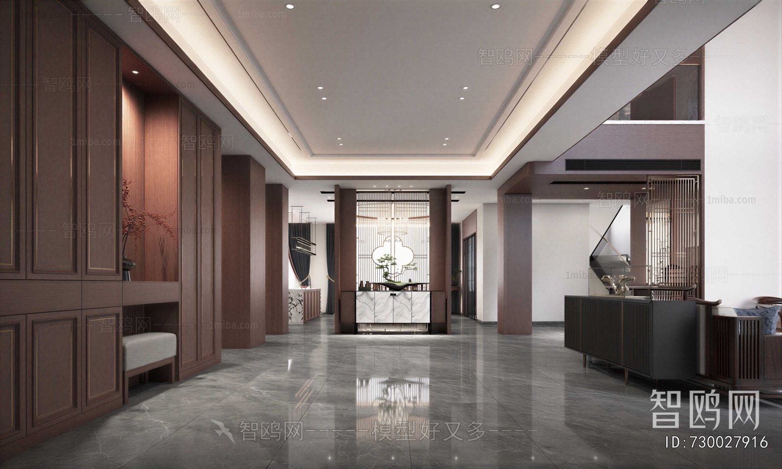 New Chinese Style Hallway