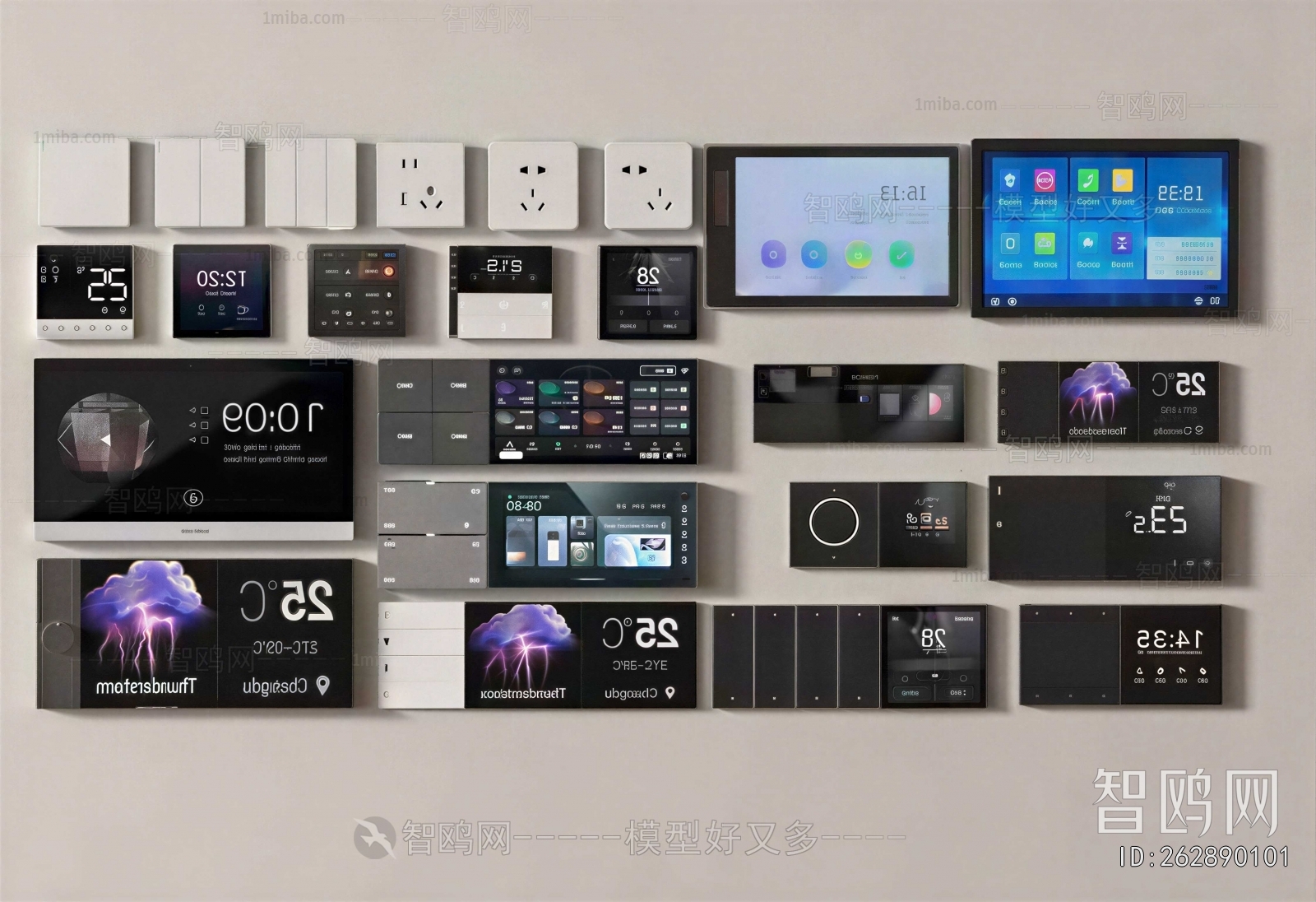 Modern Switch Socket Panel