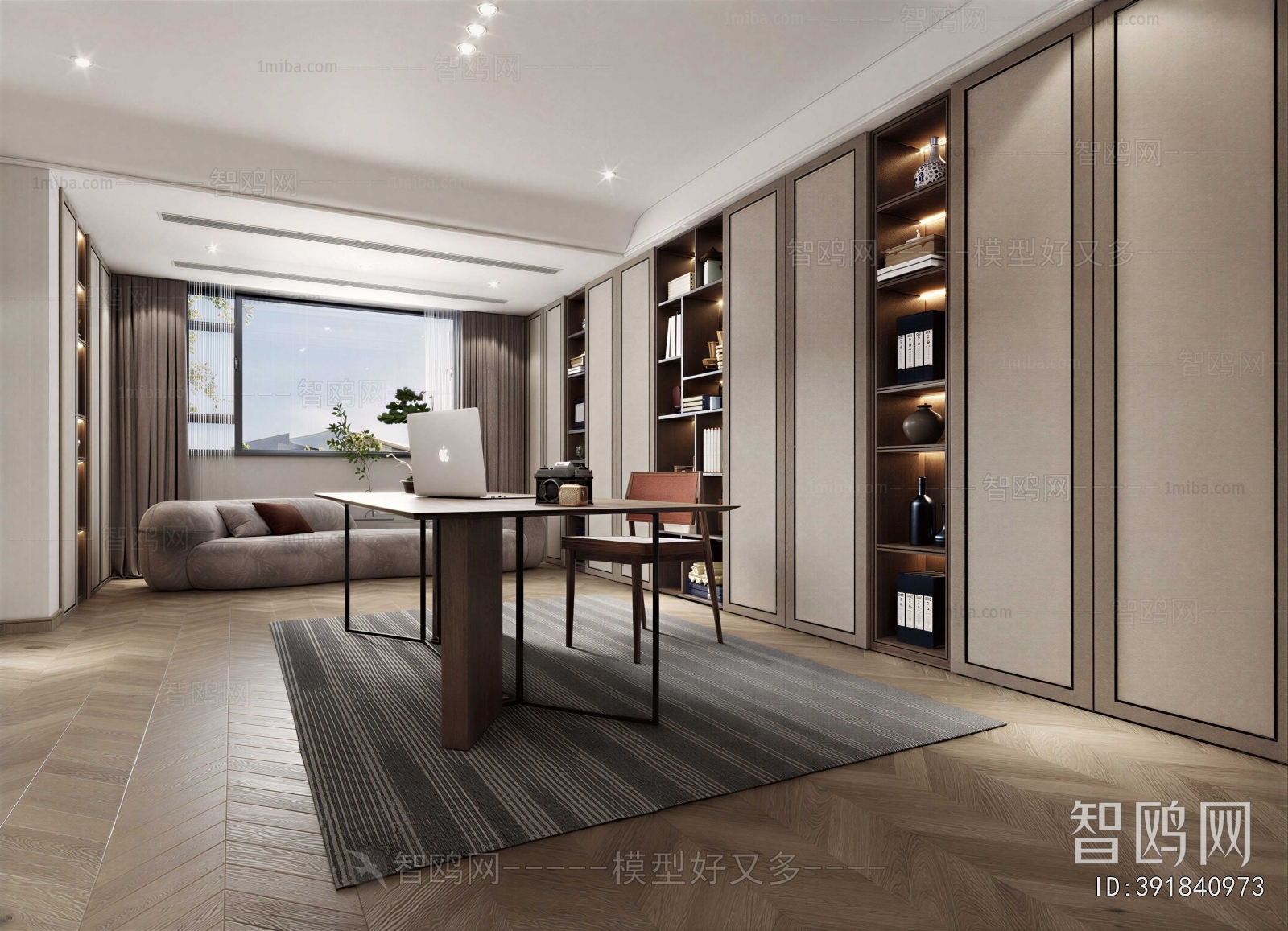 New Chinese Style Study Space