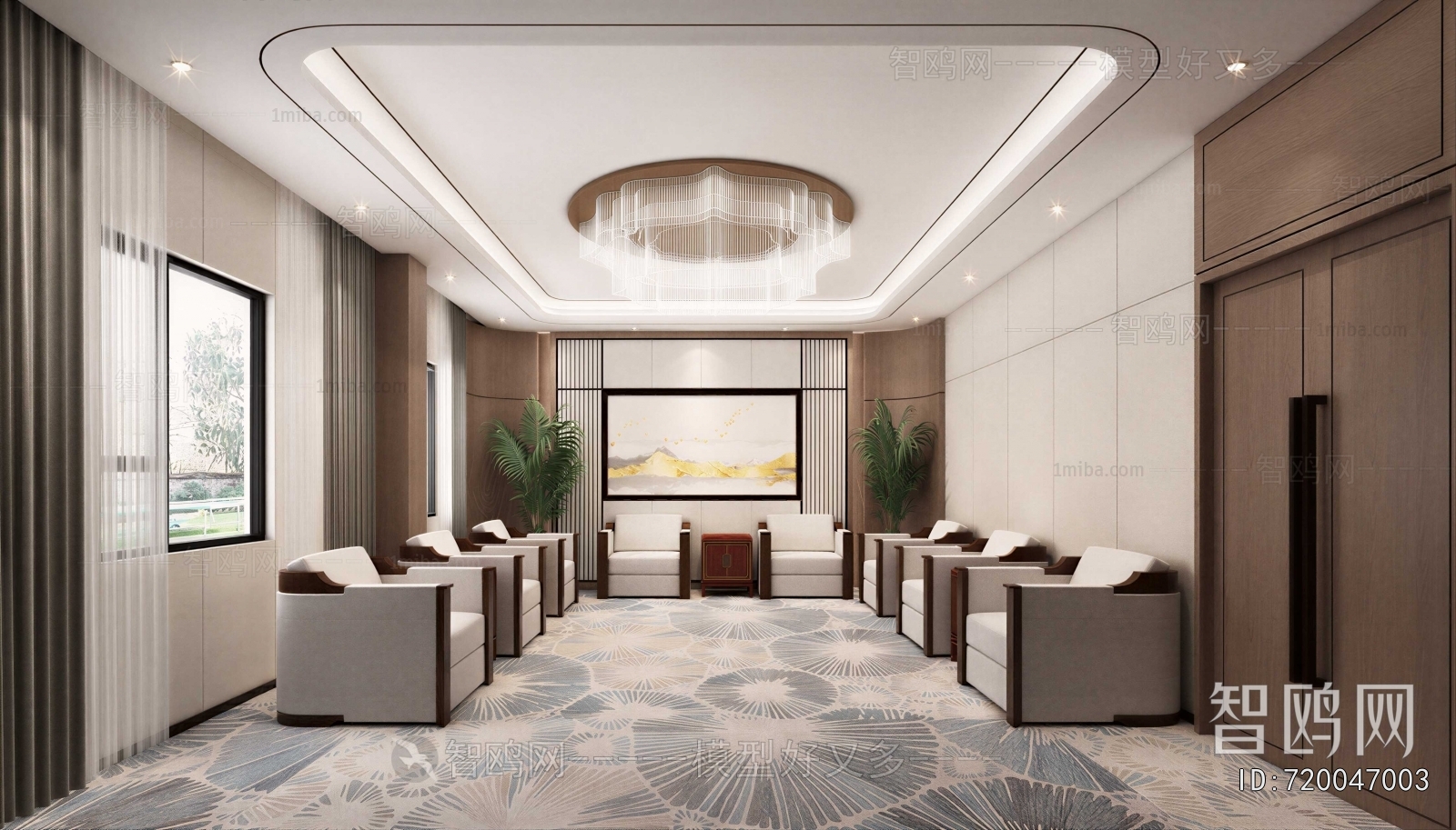 New Chinese Style Meeting Room