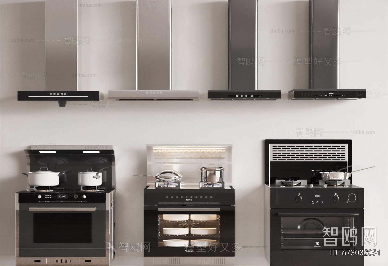 Modern Kitchen Electric Gas Range