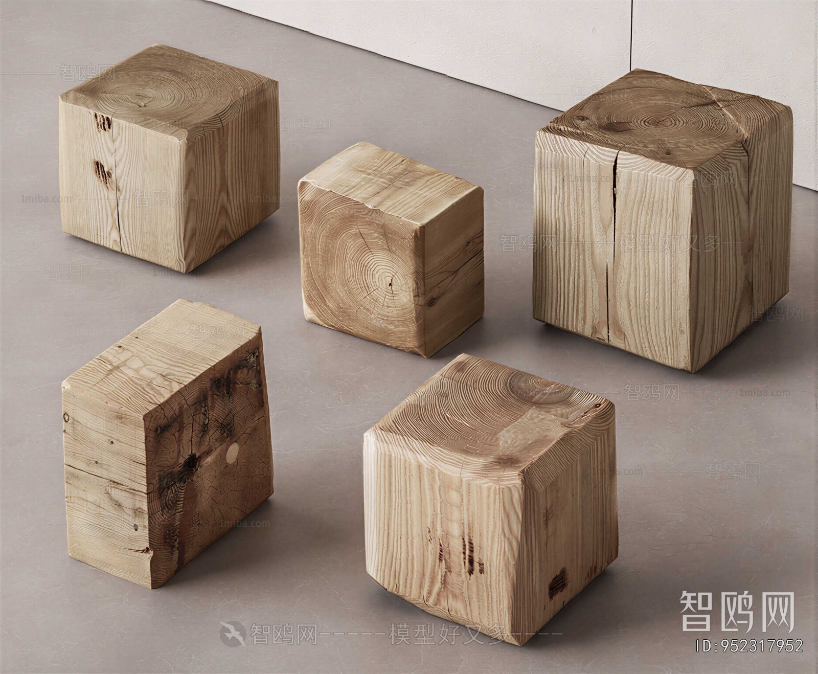 Wabi-sabi Style Stool