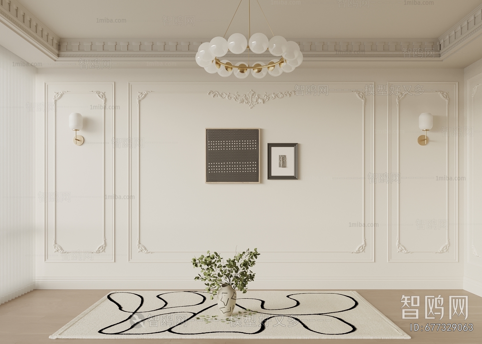 French Style TV Wall