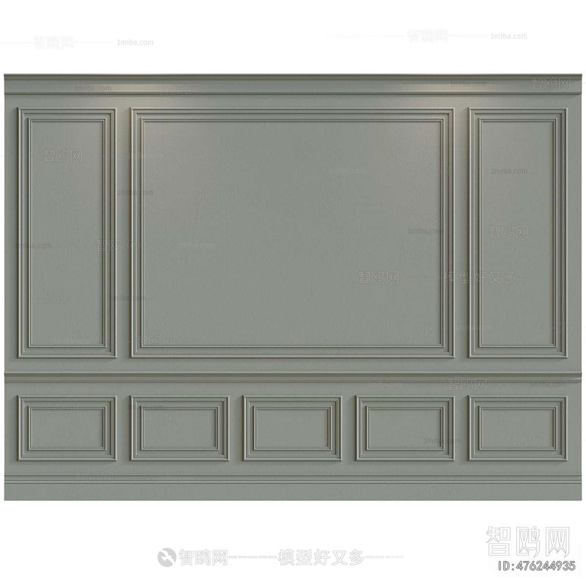 Simple European Style TV Wall