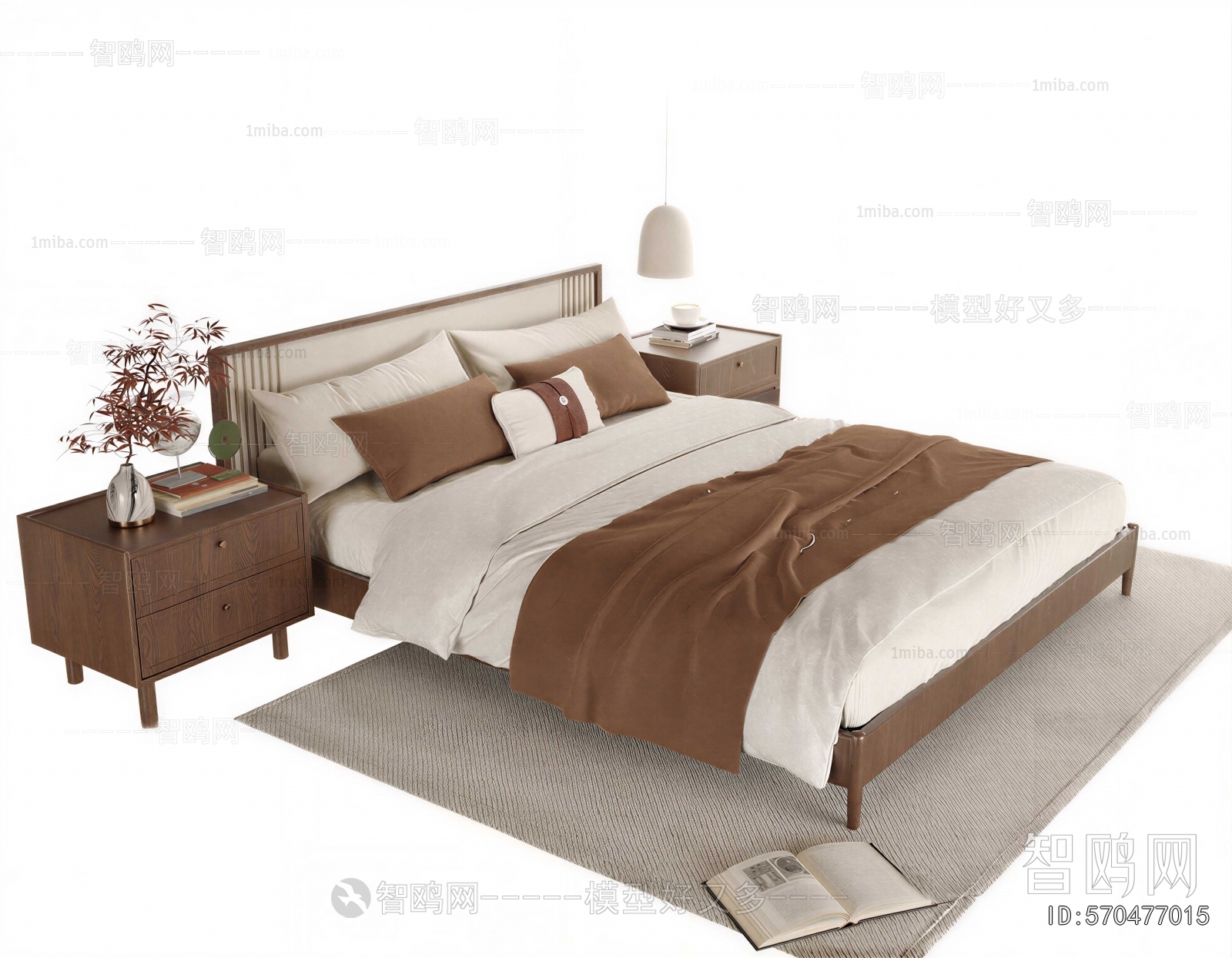 New Chinese Style Double Bed
