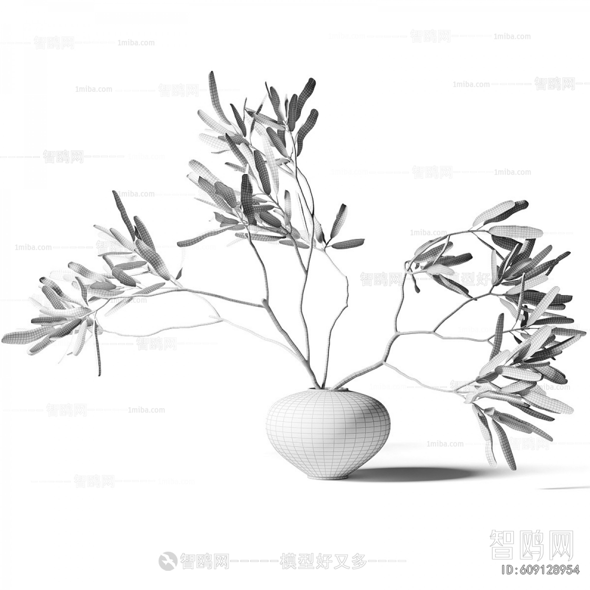 Wabi-sabi Style Aquatic Green Plant