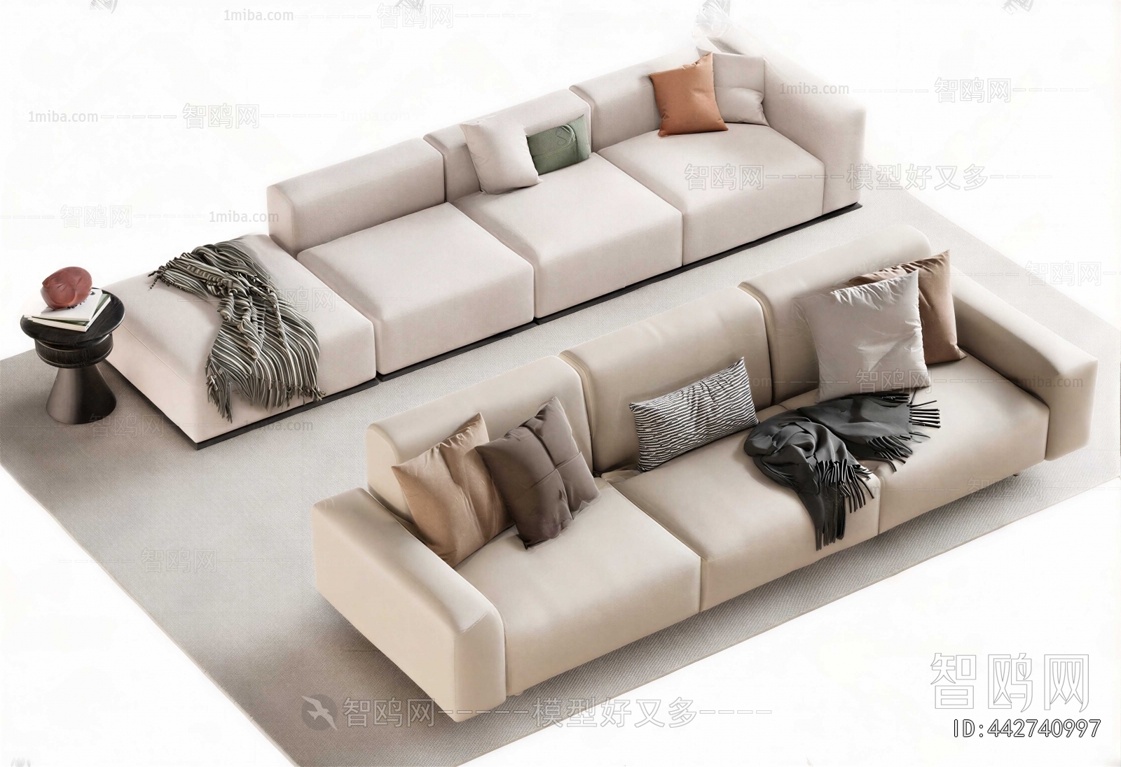Modern Multi Person Sofa