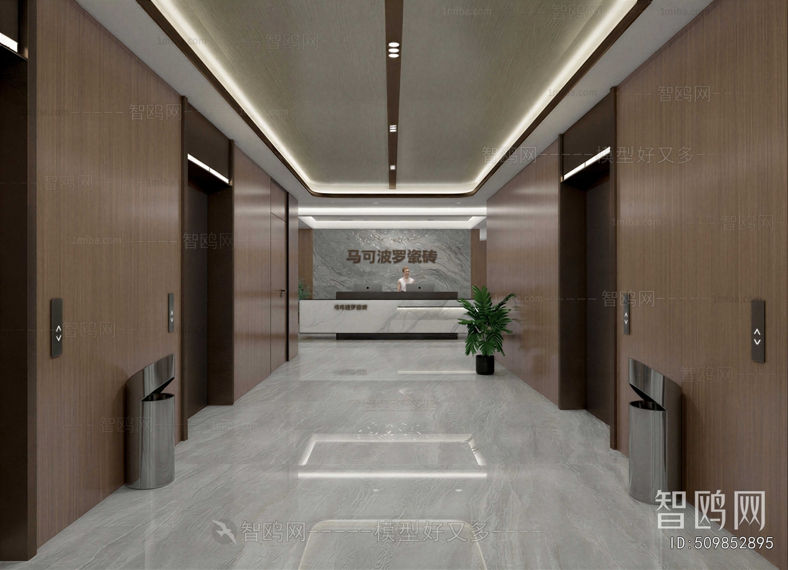 Modern Corridor/elevator Hall