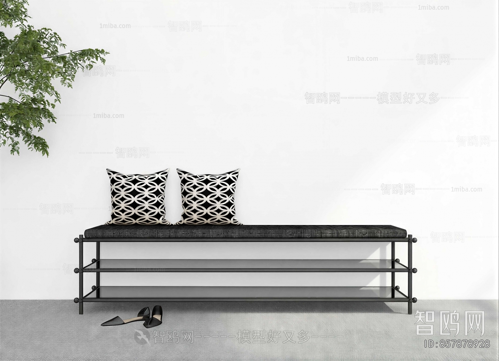 Modern Stool For Changing Shoes