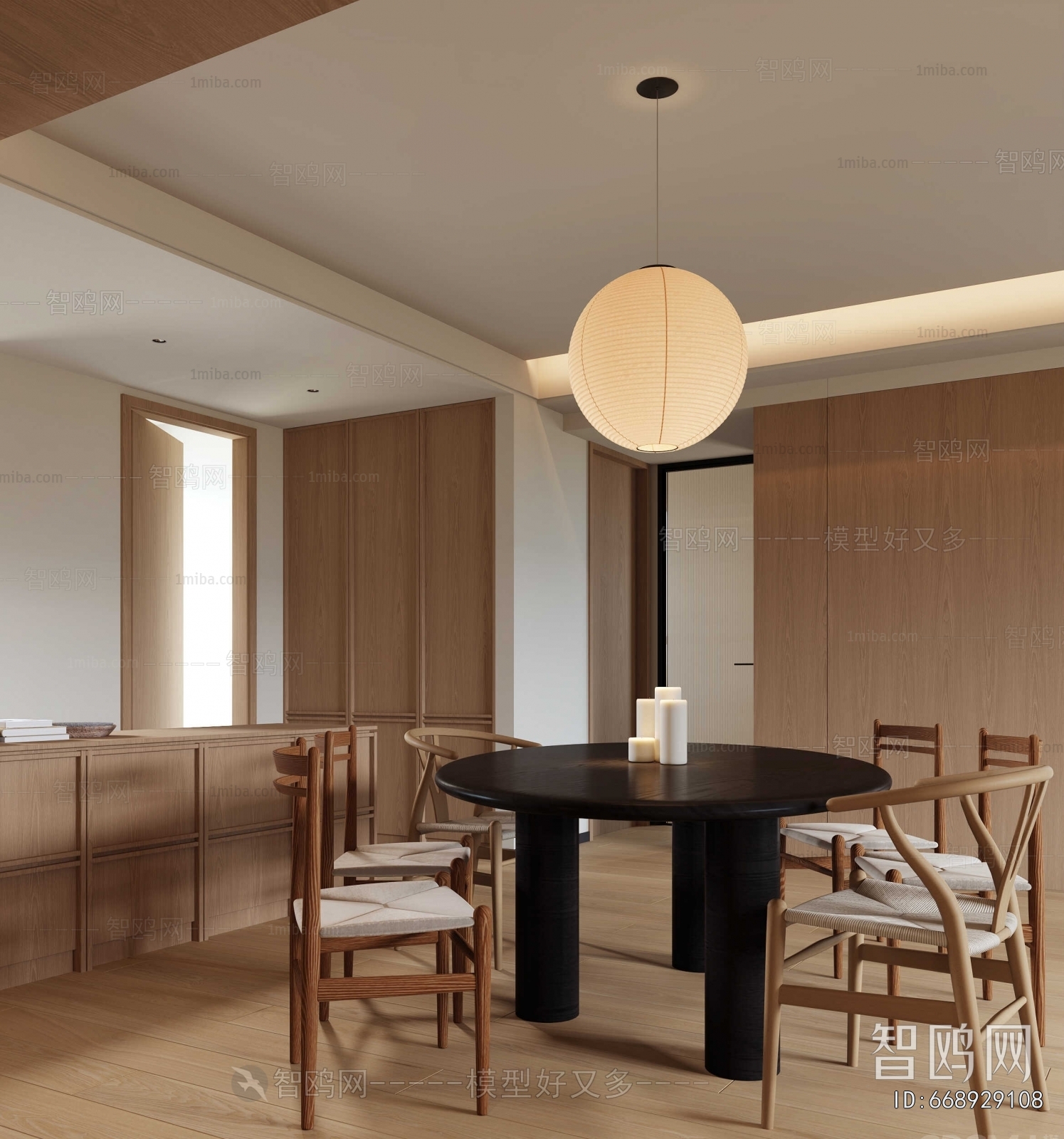 New Chinese Style A Living Room