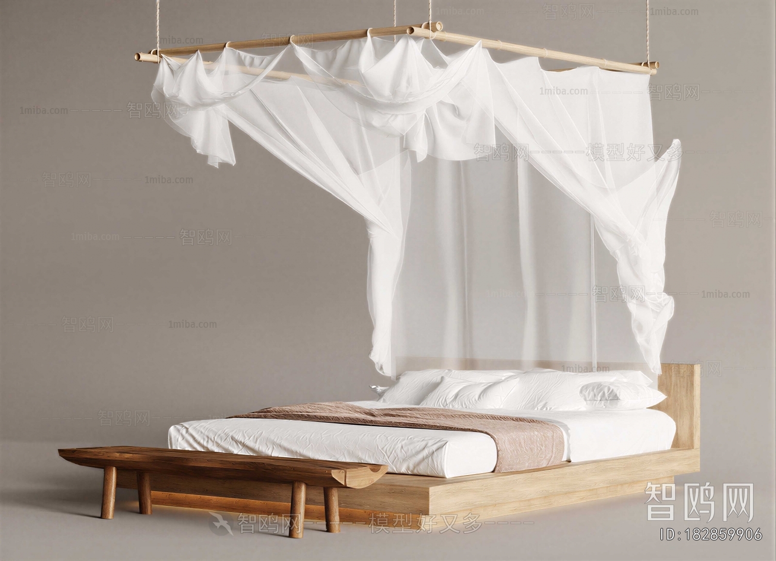 Nordic Style Double Bed