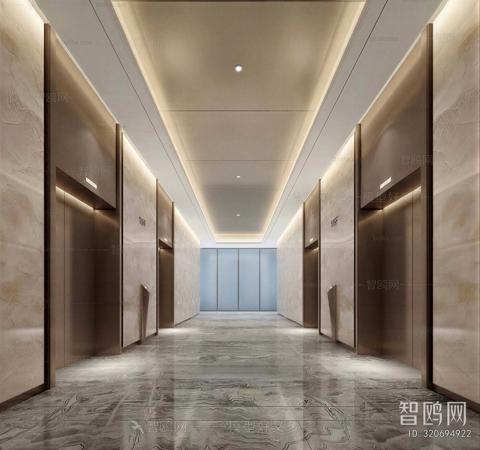 Modern Corridor/elevator Hall