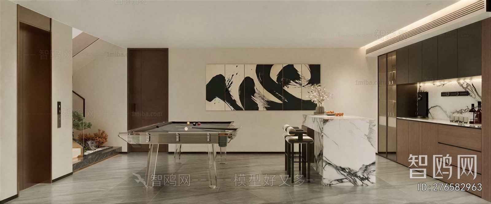 Modern Billiards Room