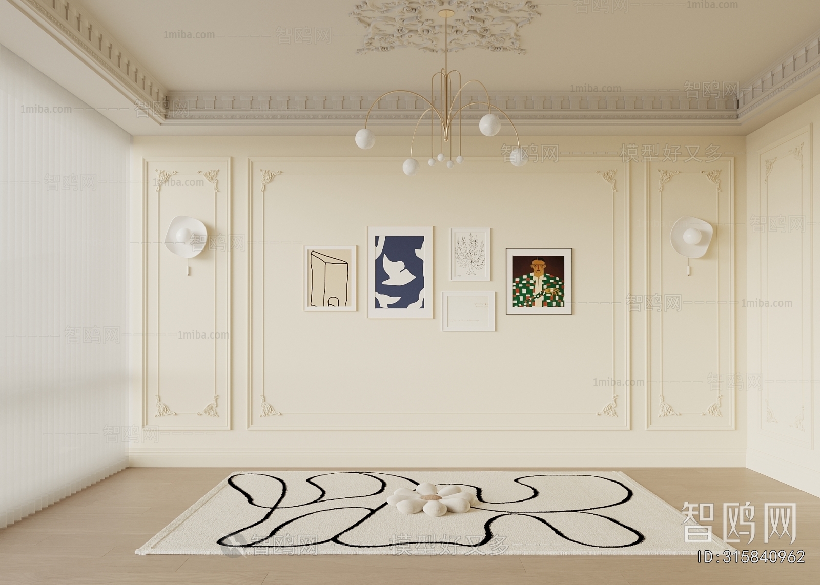 French Style TV Wall