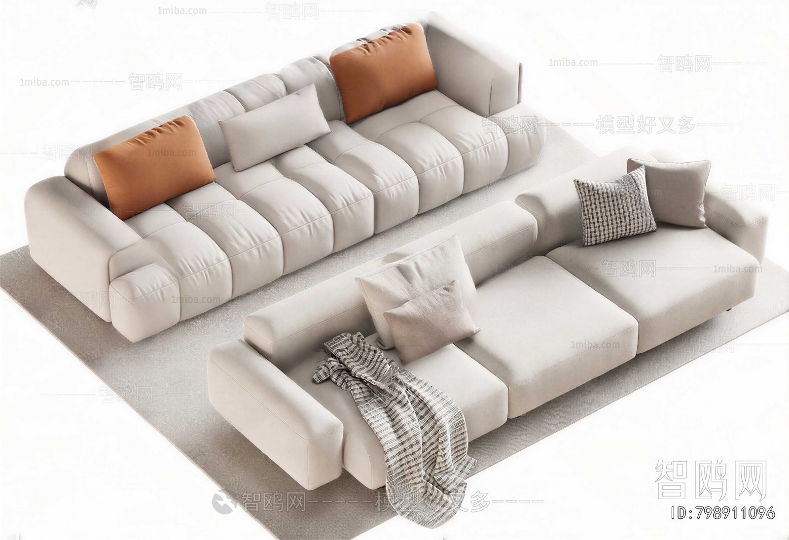 Modern Three-seat Sofa