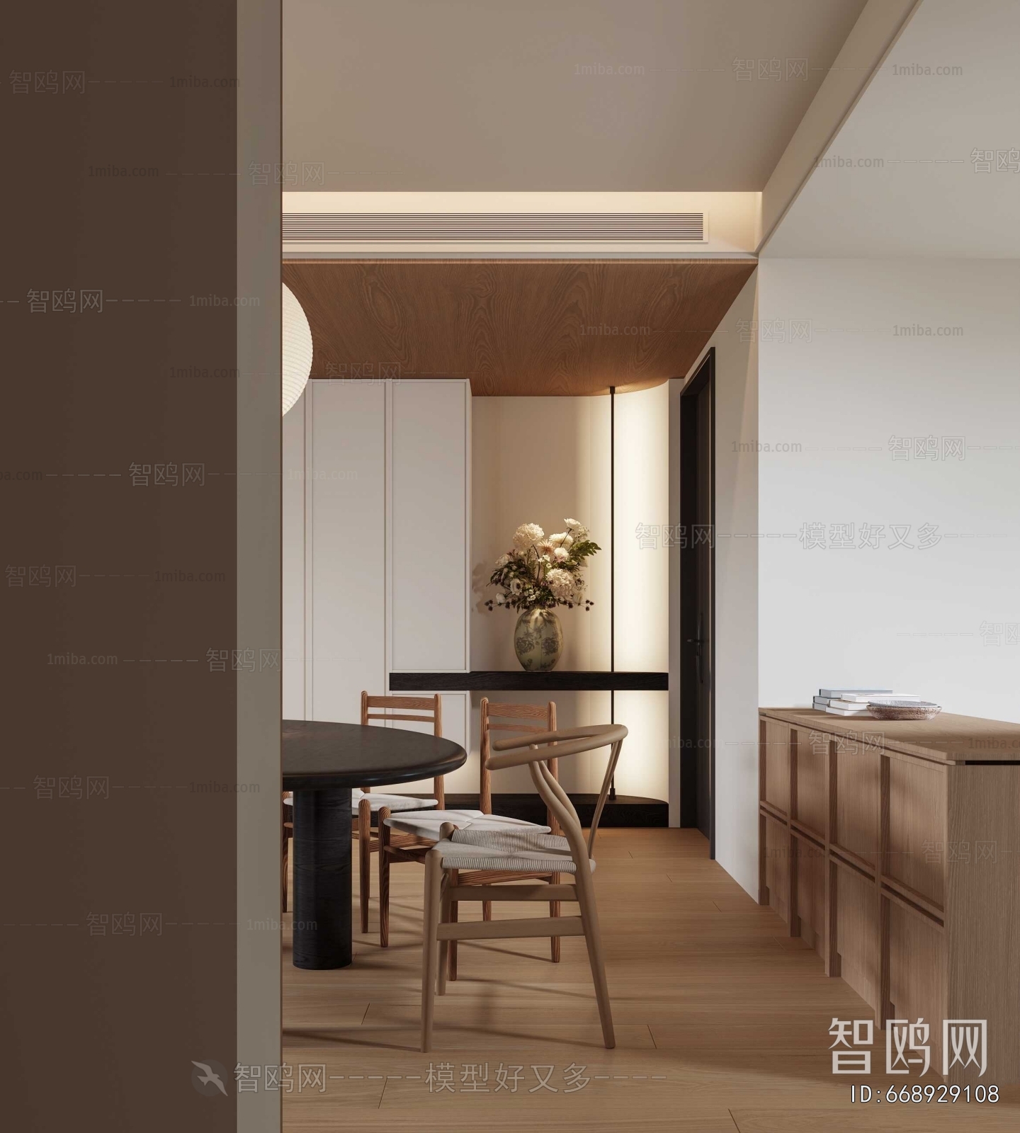 New Chinese Style A Living Room