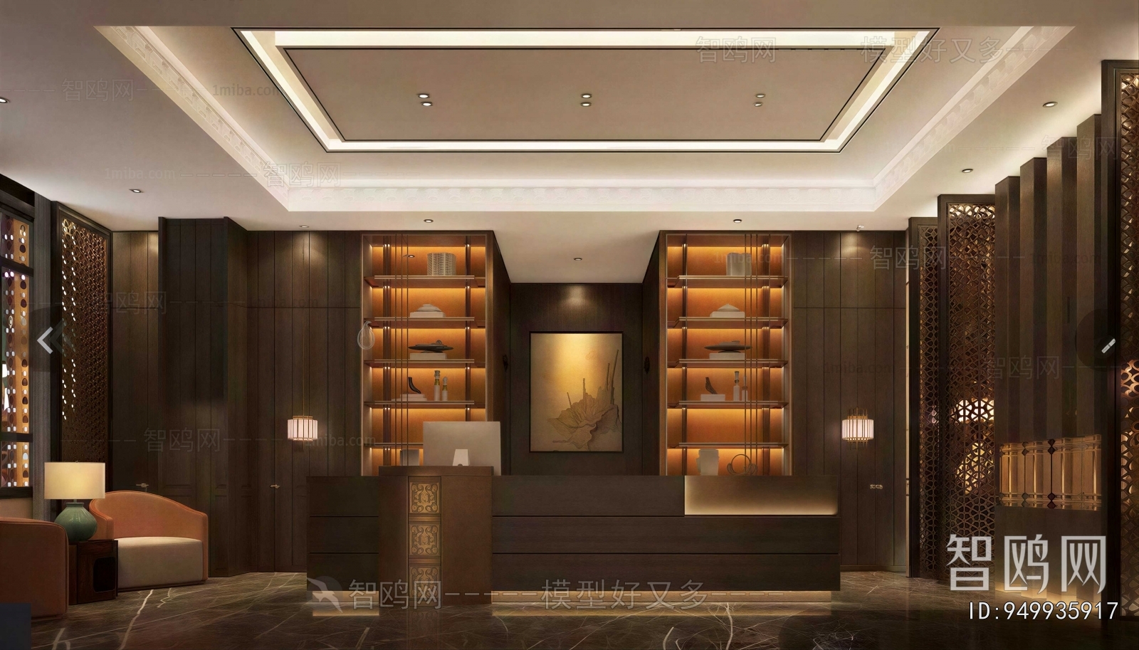 New Chinese Style Lobby Hall