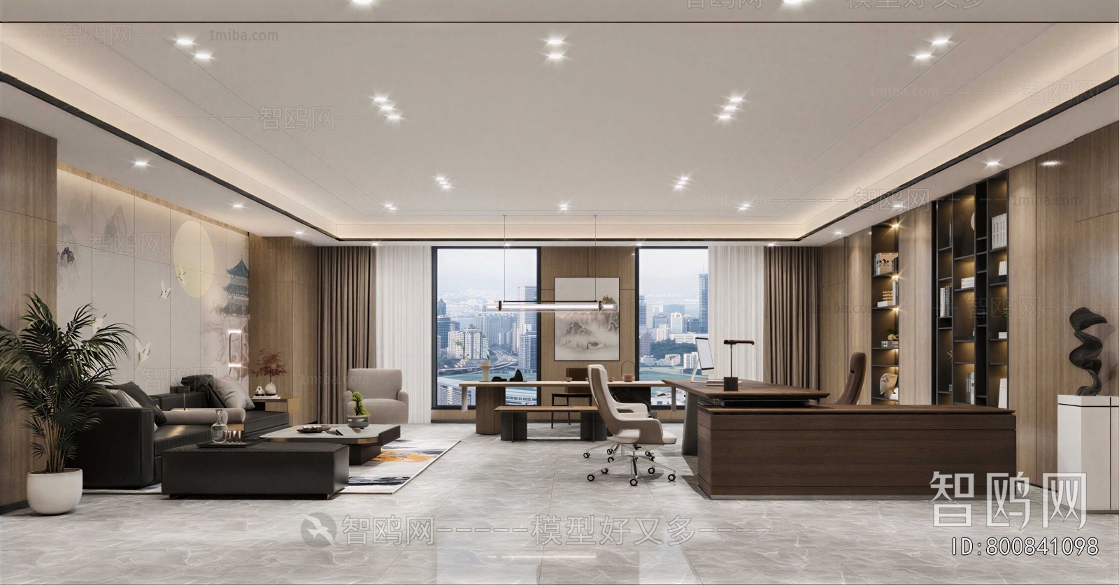 New Chinese Style Manager's Office