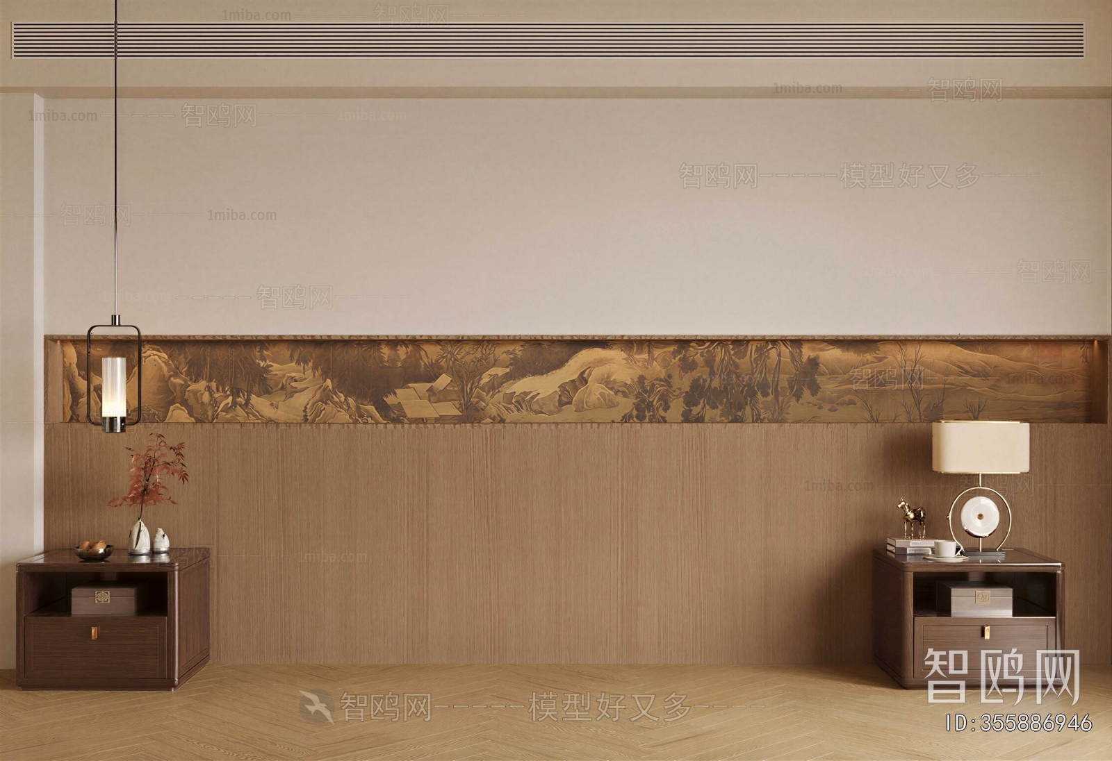 New Chinese Style TV Wall