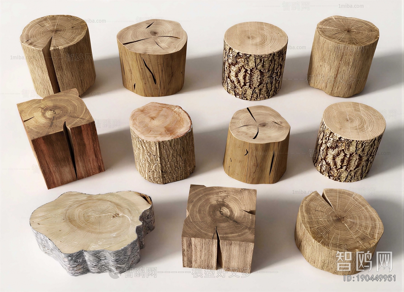 Wabi-sabi Style Stool