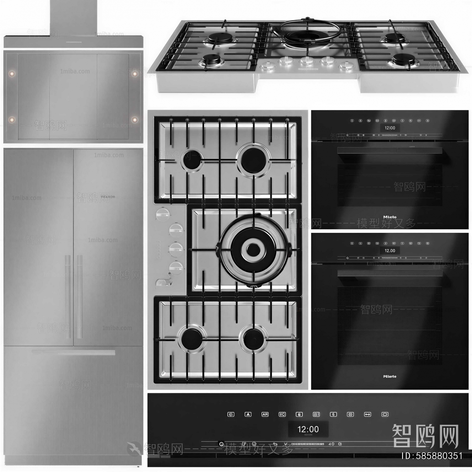 Modern Kitchen Electric Gas Range