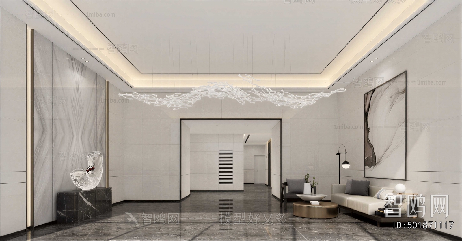 Modern Office Reception Desk