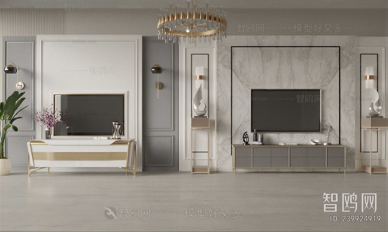 American Style TV Wall