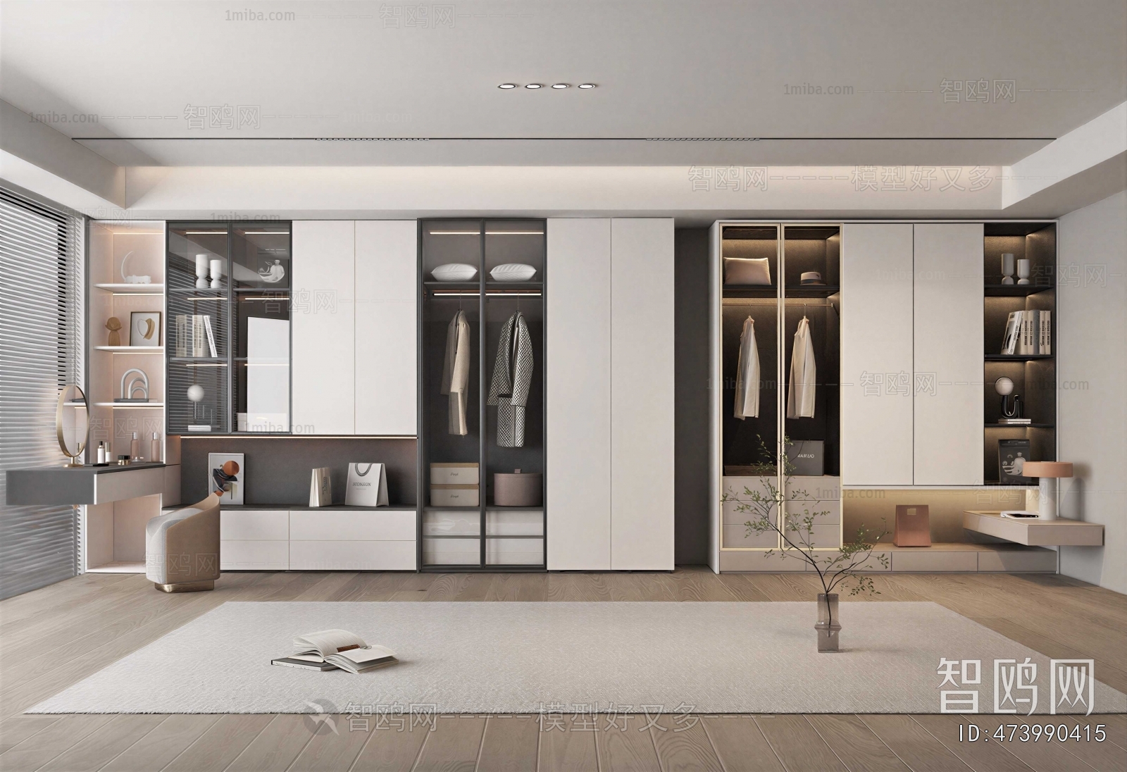 Modern Clothes Storage Area