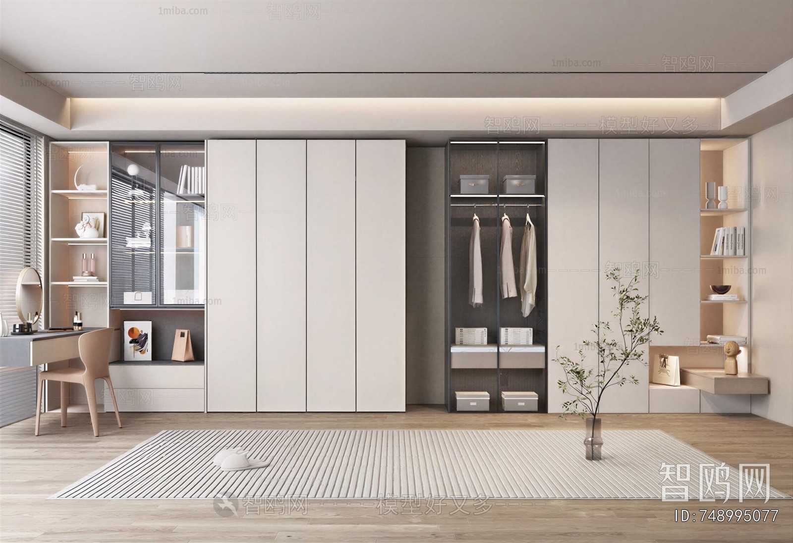 Modern Clothes Storage Area