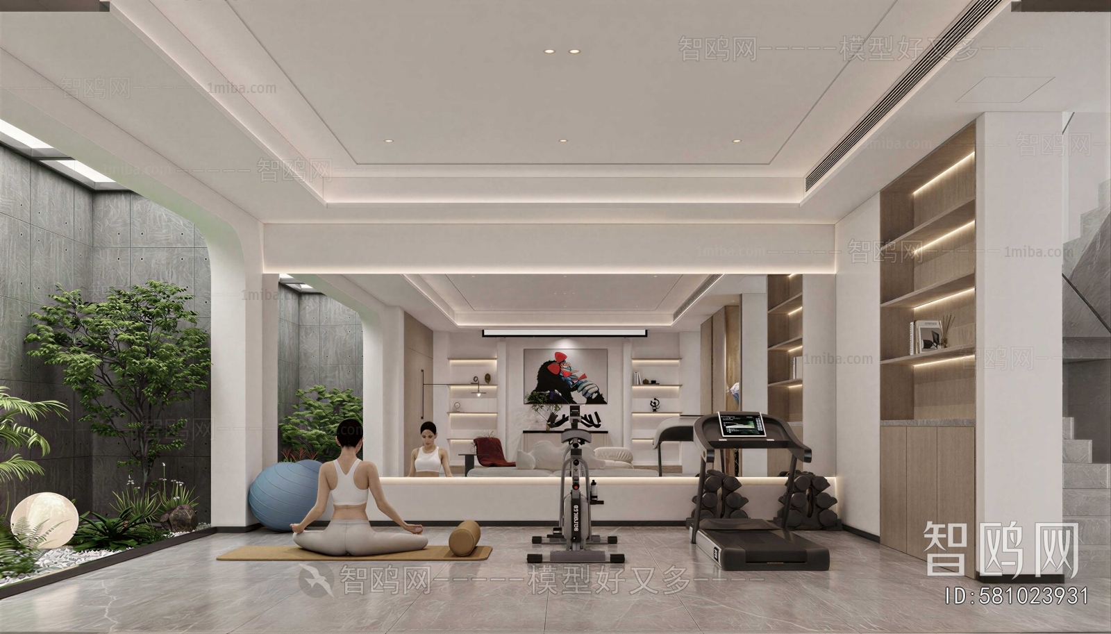 Modern Home Fitness Room