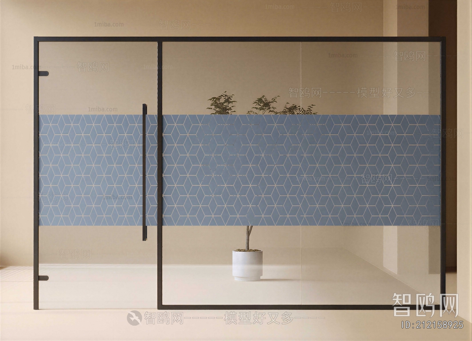 Modern Glass Screen Partition