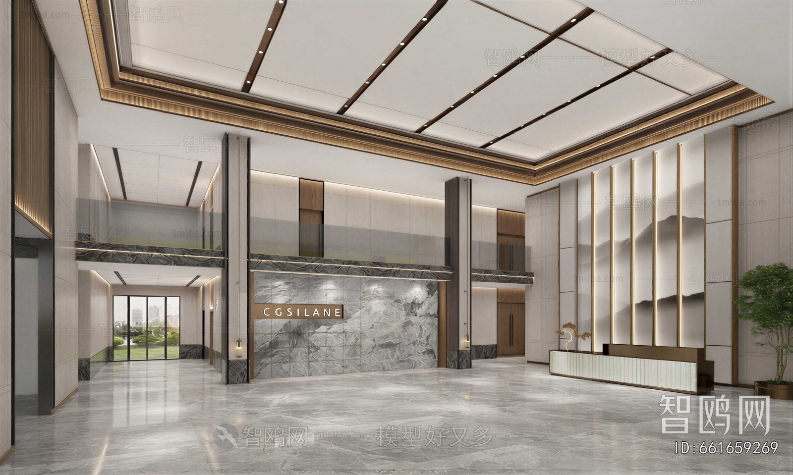 New Chinese Style Office Reception Desk