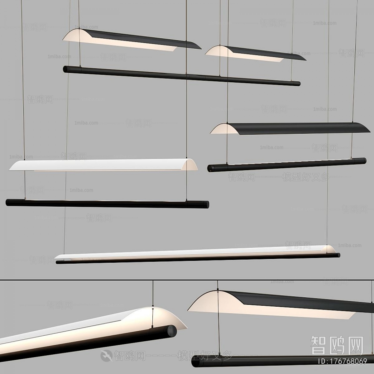 Modern Long Chandelier
