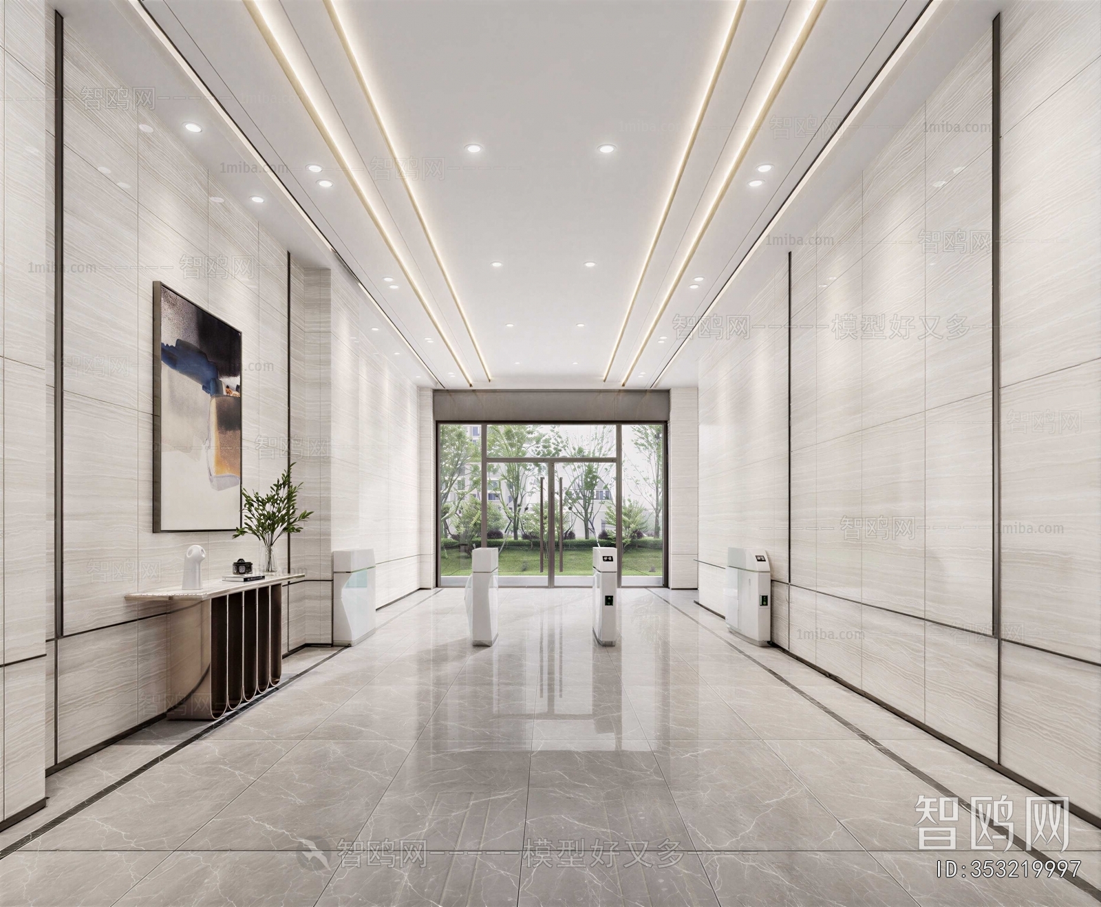 Modern Office Reception Desk