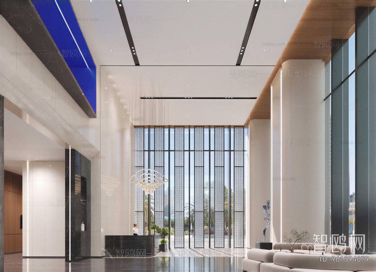 Modern Office Reception Desk