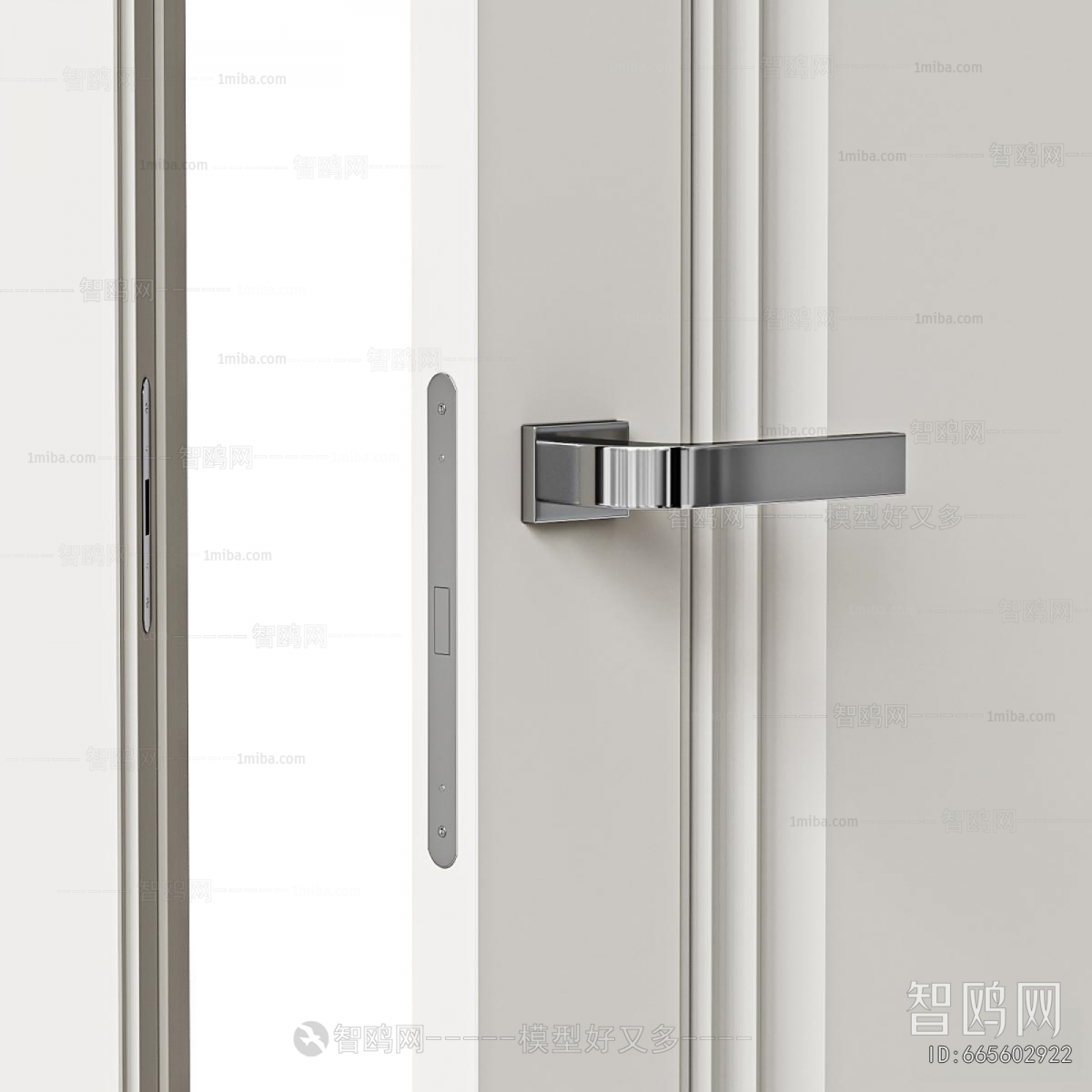 Simple European Style Single Door