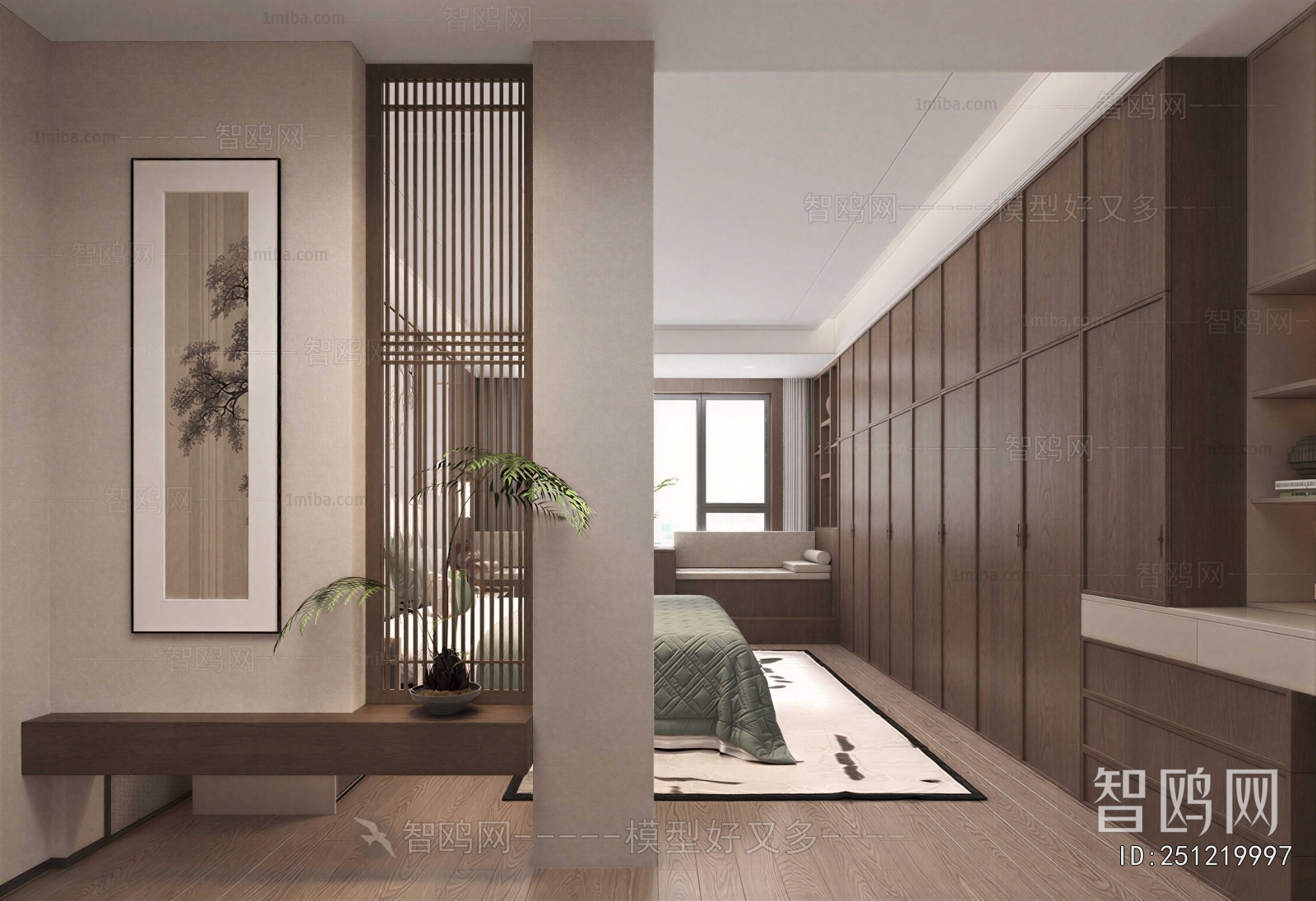 New Chinese Style Bedroom