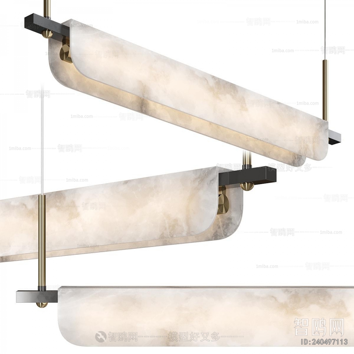 Modern Long Chandelier