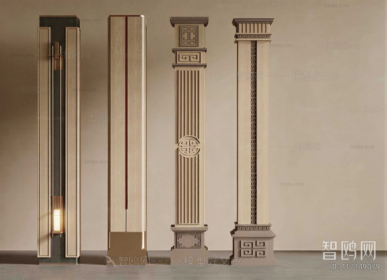 New Chinese Style Column