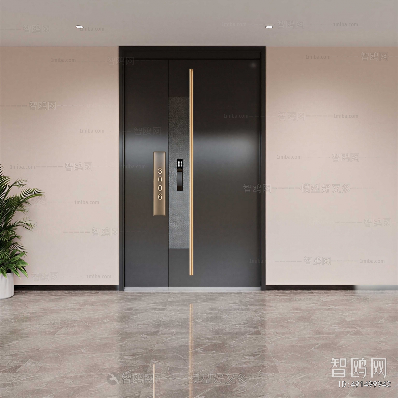 Modern Double Door